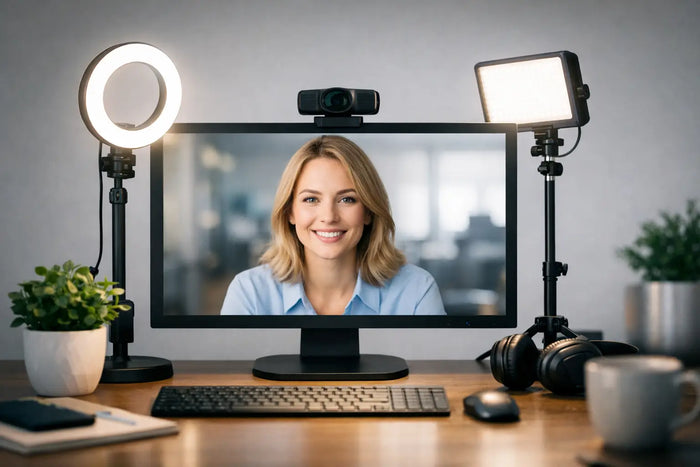 Webcam Lighting Setup for Clearer Video Calls