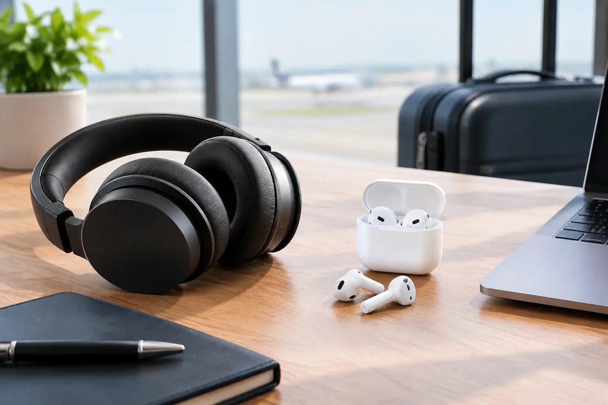 Headset or Earbuds for Work, Travel, and Calls