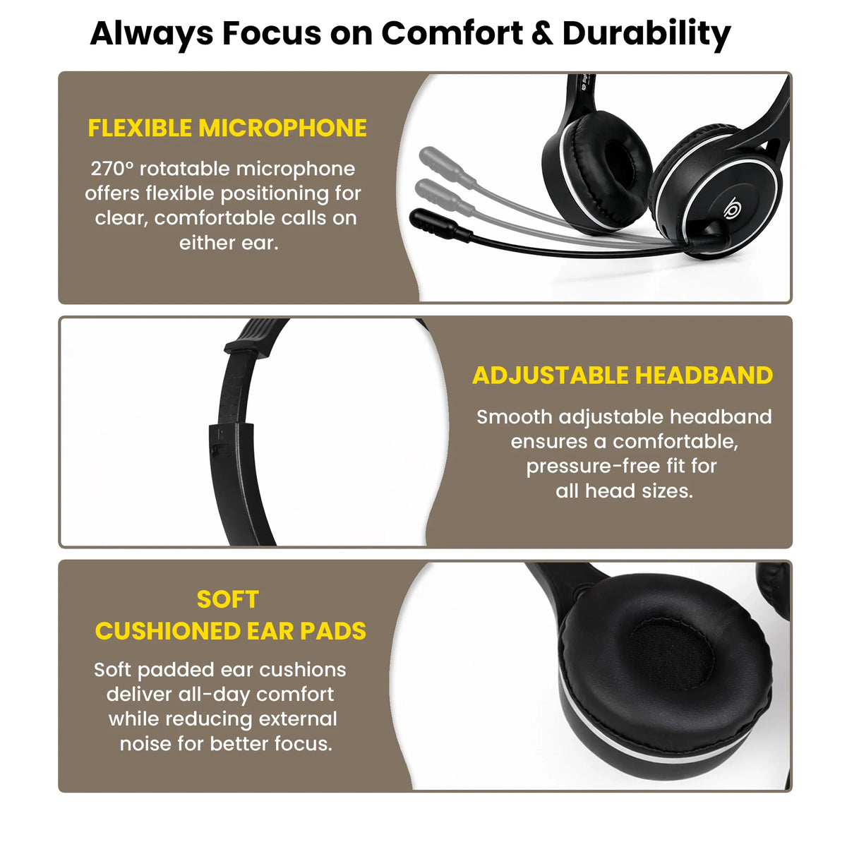 BigPassport Pro-Air BP30 Bluetooth wireless headset ideal for Zoom, Microsoft Teams, Google Meet and Skype meetings.