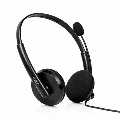 BigPassport Pro-Tech 134 USB Wired Headset with Noise Cancelling Mic - Black