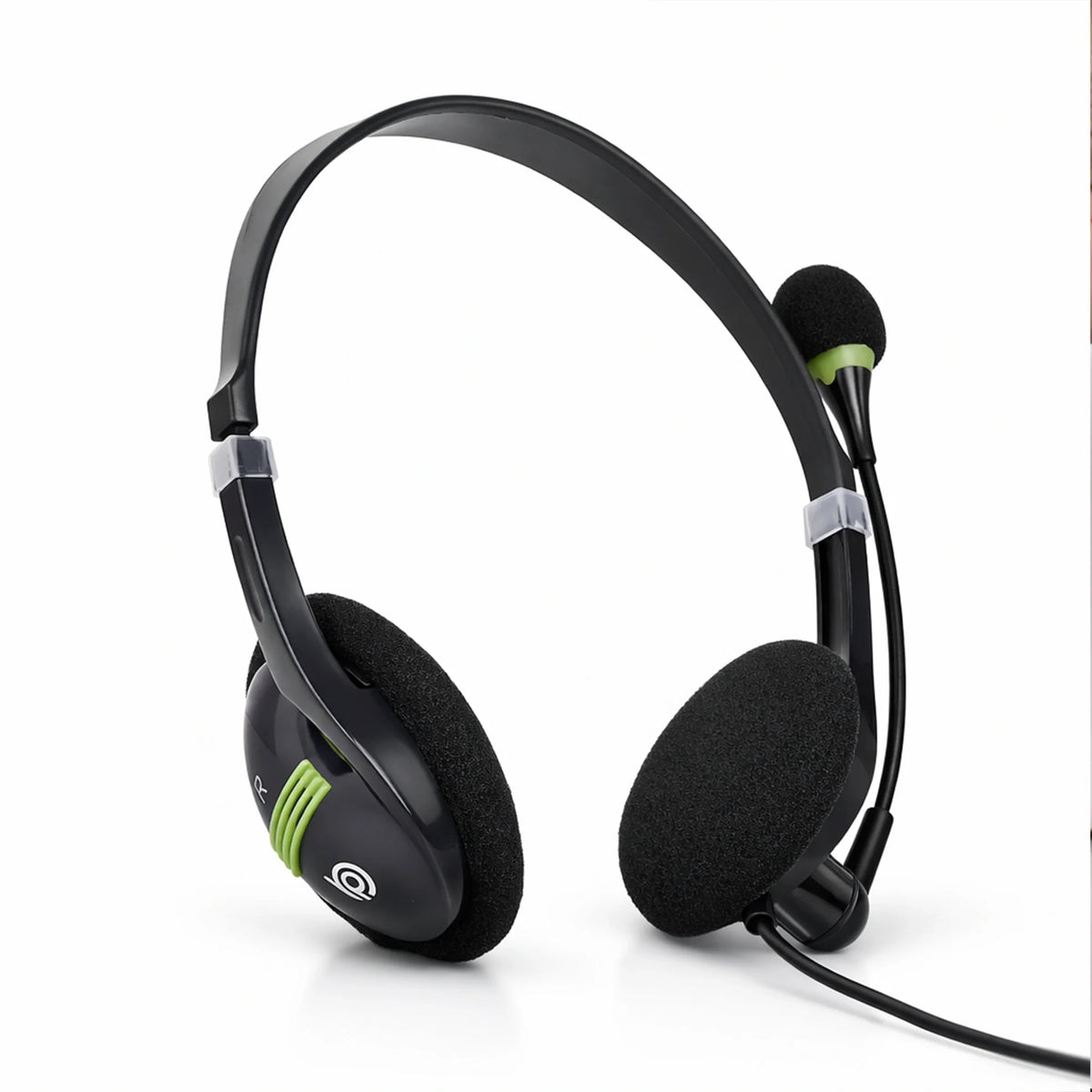 BigPassport Pro-Tech 440 USB wired headset with noise cancelling microphone in black