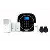 D3D Smart Home Security System | Wireless WiFi & GSM Alarm Kit with Motion Sensor, Door Sensor & Intruder Protection | ZX-G12 Black