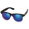 ROZIOR® Black UV Protection Sunglasses for Men & Women | Green Mirror Lens | Black Frame