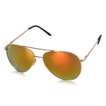 ROZIOR® Men & Women UV400 Sunglasses | Gold Frame | Gold Lens | Pack of 1