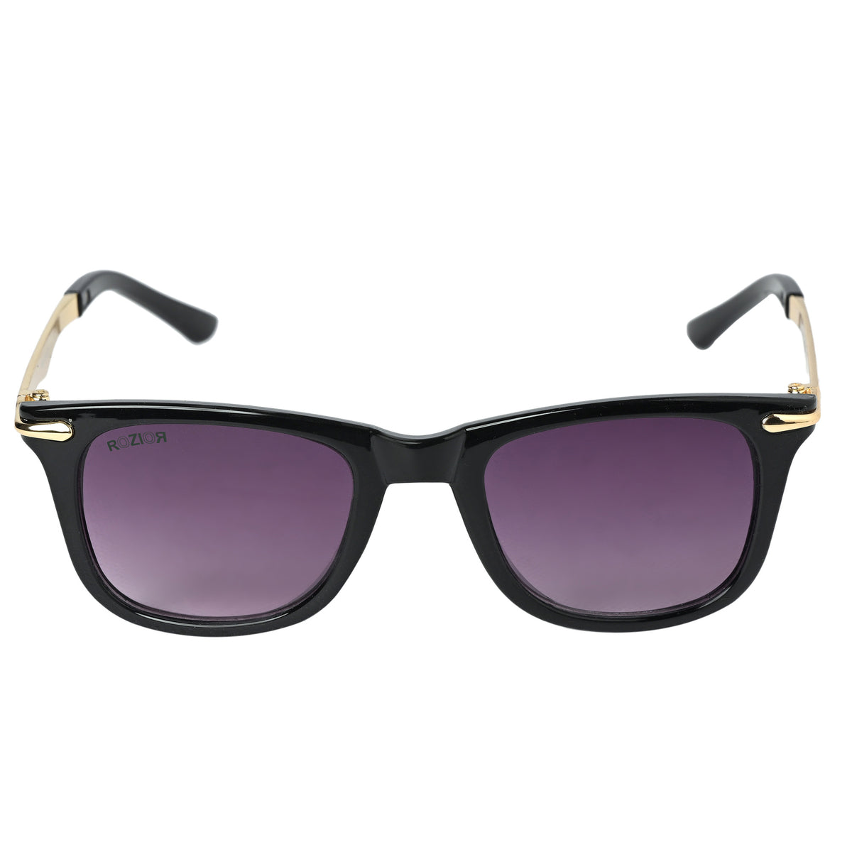Angled view of ROZIOR lightweight kids sunglasses with UV protection for outdoor use
