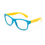 ROZIOR Kids Sunglasses for Boys & Girls (4–12 Years) | UV400 Protection | Lightweight Frame | Blue & Yellow Design