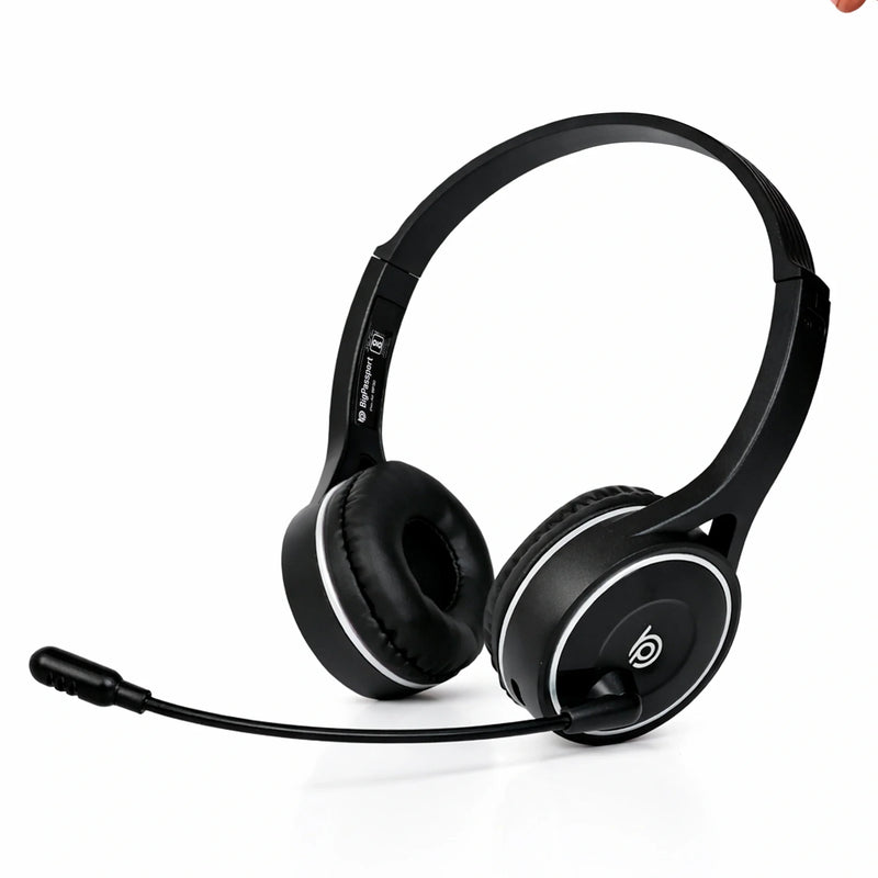 BigPassport Pro-Air BP30 Bluetooth Wireless Headset with Noise Cancelling Mic - Black