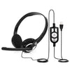BigPassport Pro-Boom 189 USB Over-Ear Headset with Noise Cancelling Mic (Black/Silver)