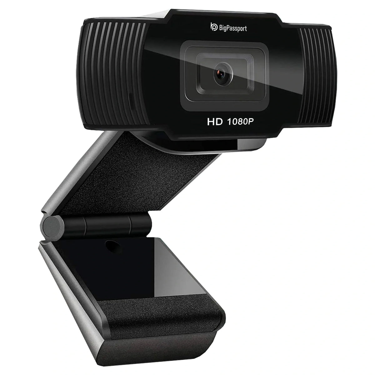 Front view of the BigPassport Pro-Live N3 1080P Full HD USB webcam with built-in microphone.