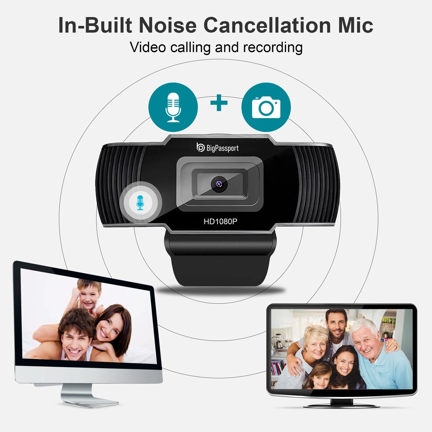 USB connector of the BigPassport Pro-Live N3 webcam for quick plug-and-play connectivity.