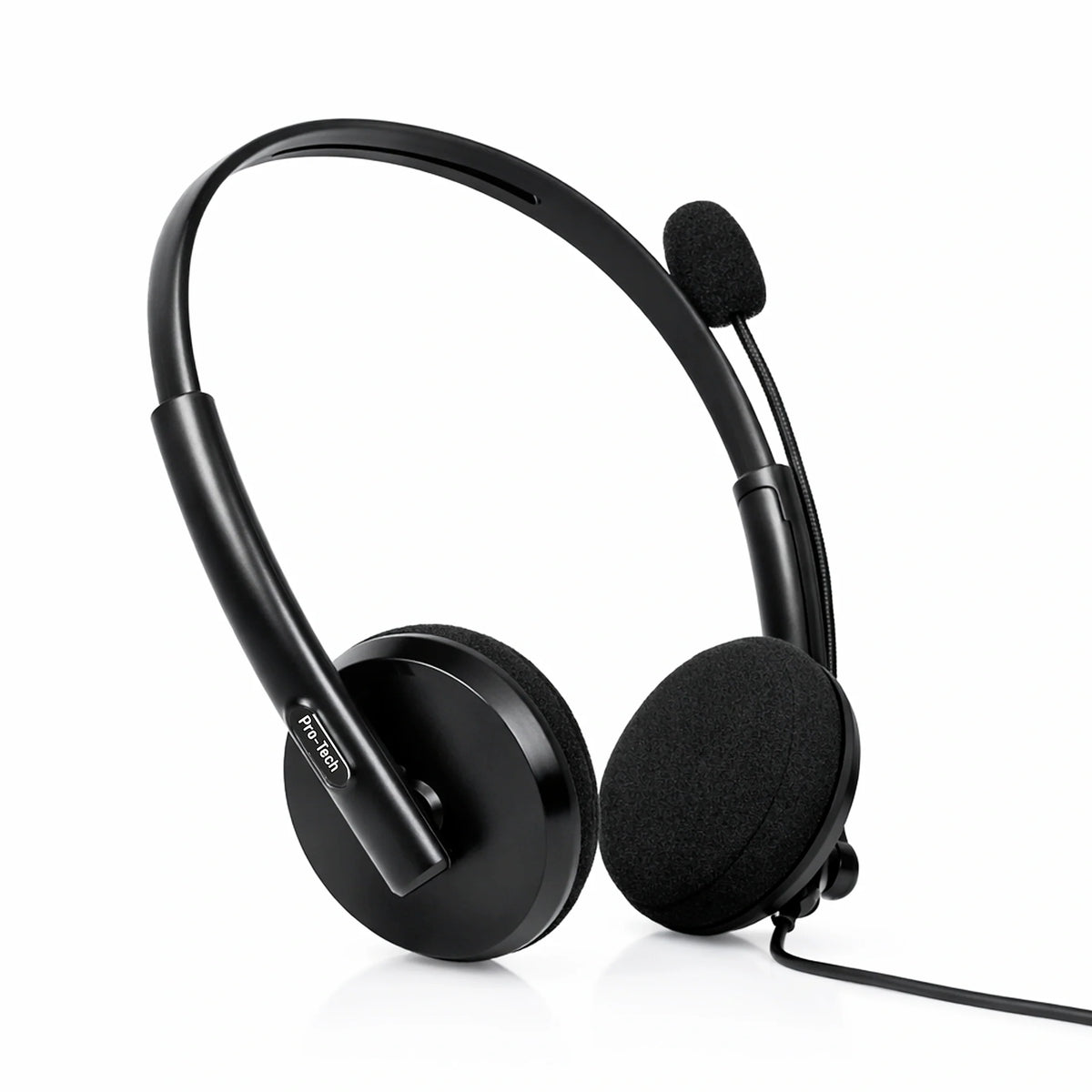 BigPassport Pro-Tech 134 USB wired headset with noise cancelling microphone in black