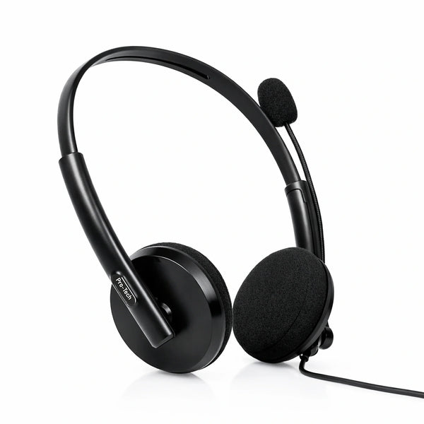 BigPassport Pro-Tech 134 USB Wired Headset with Noise Cancelling Mic - Black