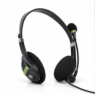 BigPassport Pro-Tech 440 USB Wired Headset with Noise Cancelling Mic - Black