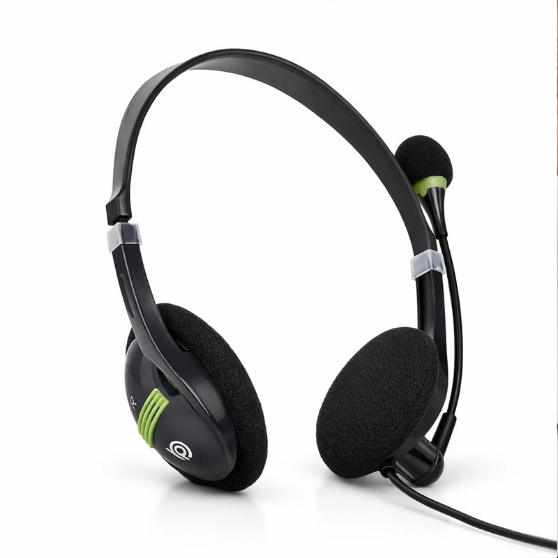 BigPassport Pro-Tech 440 USB Wired Headset with Noise Cancelling Mic - Black