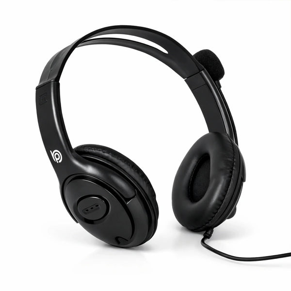 BigPassport Pro-Tech 493 USB Wired Headset with Noise Cancelling Mic - Black