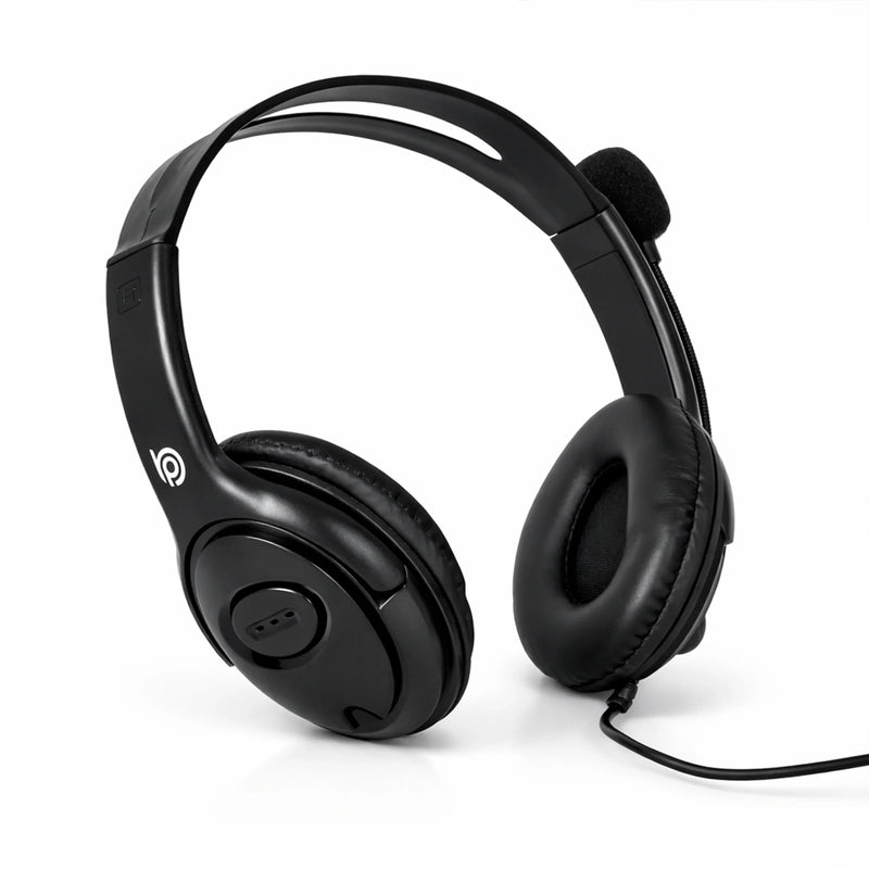 BigPassport Pro-Tech 493 USB Wired Headset with Noise Cancelling Mic - Black