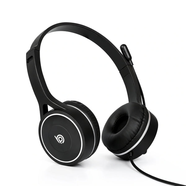 BigPassport Pro-Tech 630 Lightweight USB Headset with Noise Cancelling Mic - Black