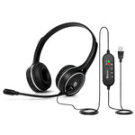 BigPassport Pro-Tech 630 Lightweight USB Headset with Noise Cancelling Mic - Black