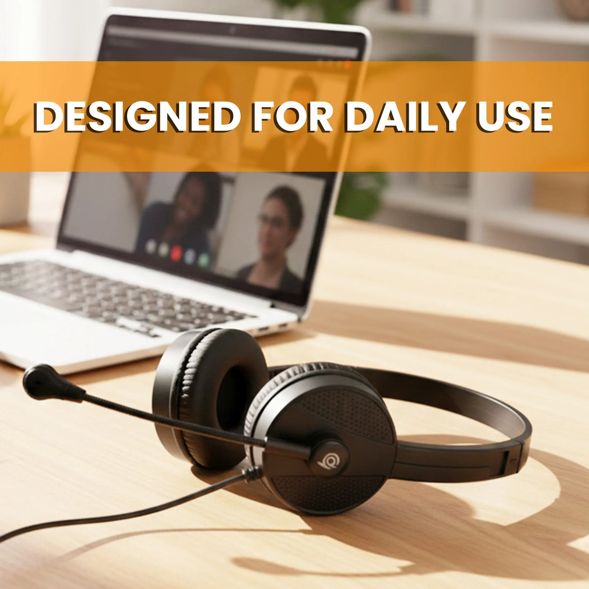 USB connector of the BigPassport Pro-Tech 650 wired headset for quick plug-and-play connectivity.