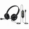 BigPassport Pro-Tech 650 Lightweight USB Headset with Noise Cancelling Mic - Black