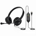 BigPassport Pro-Tech 650 Lightweight USB Headset with Noise Cancelling Mic - Black