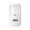 D3D PIR Motion Detection Sensor | 433MHz RF Wireless Motion Sensor for ZX-G12 Home Security Alarm System | Model PR_G12