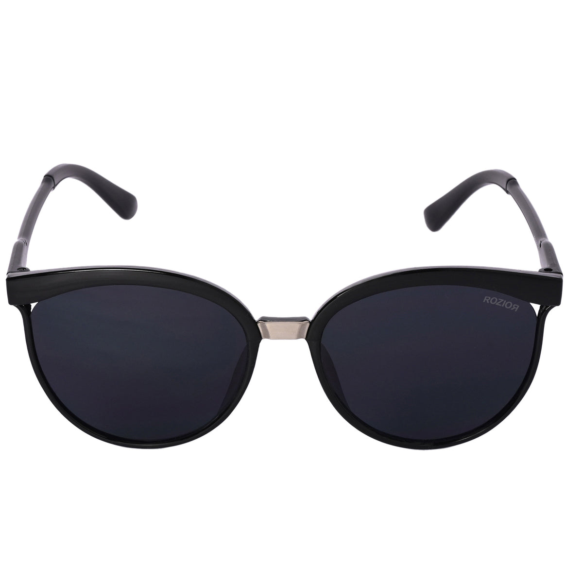 Angled view of ROZIOR women's cat eye sunglasses with UV400 HD lenses and lightweight frame