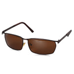 ROZIOR® Men & Women UV400 Sunglasses | Coffee Frame | Brown Lens | Medium | Pack of 1