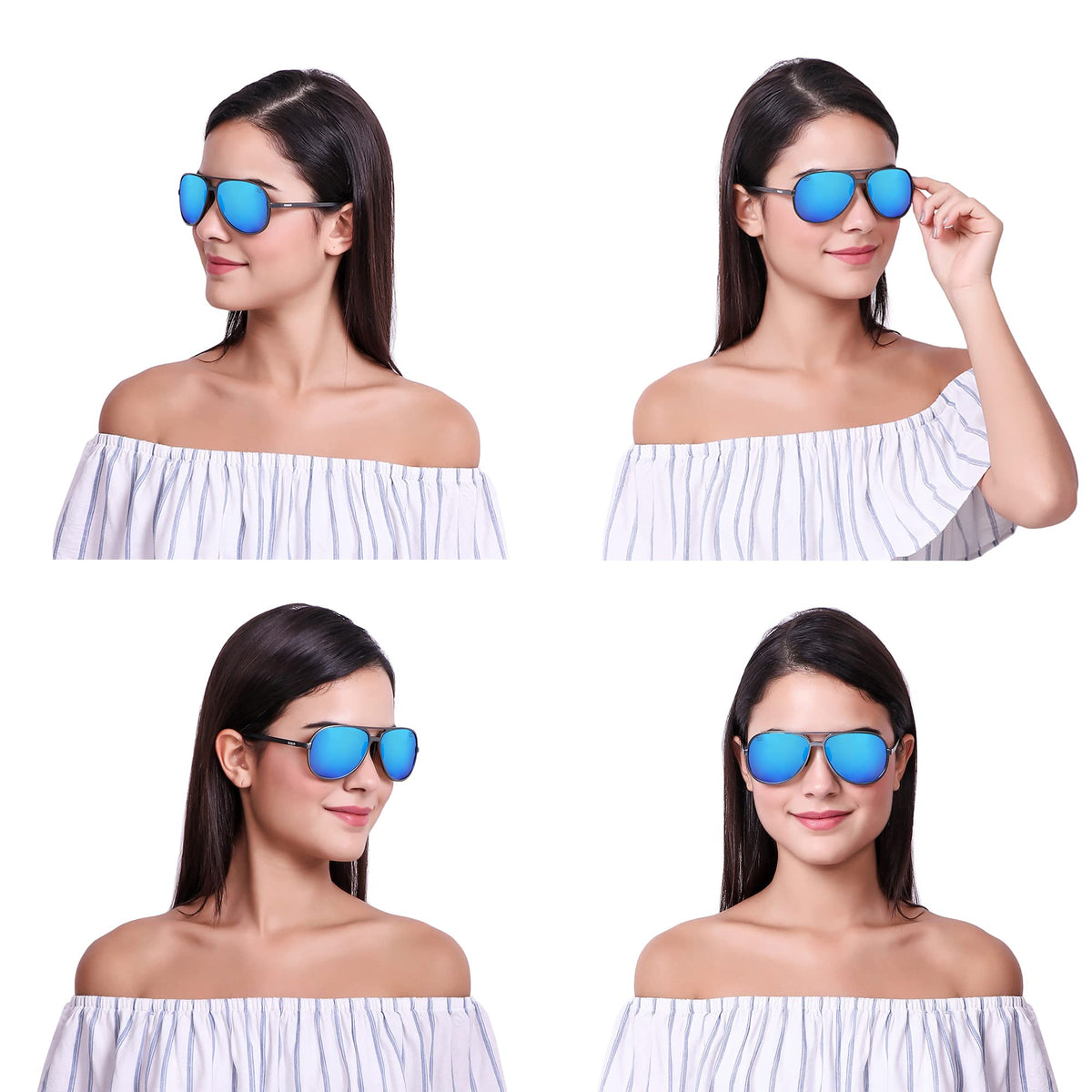 Stylish ROZIOR polarized sunglasses for men and women with premium frame design