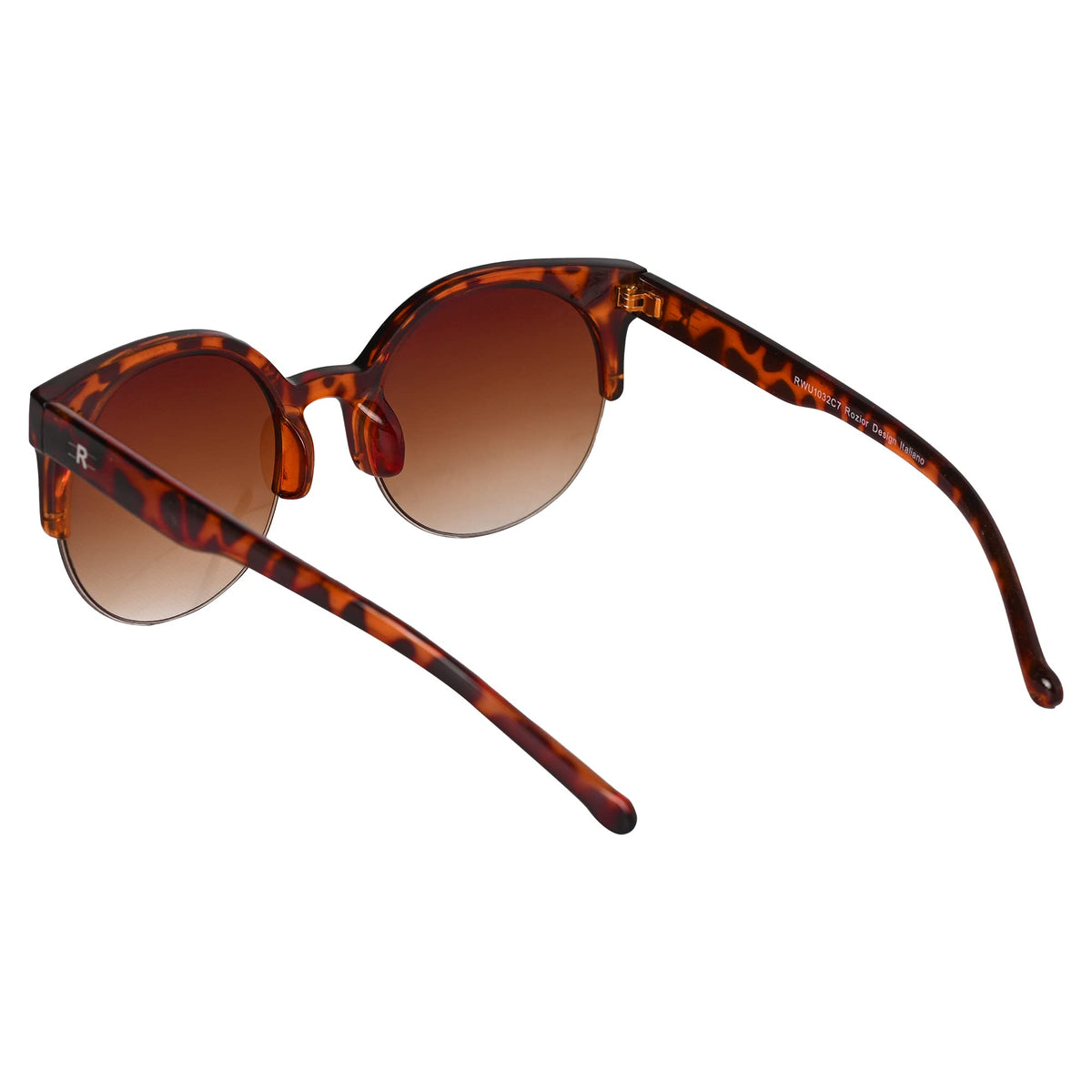 Fashionable ROZIOR UV protection sunglasses for men and women with brown lenses