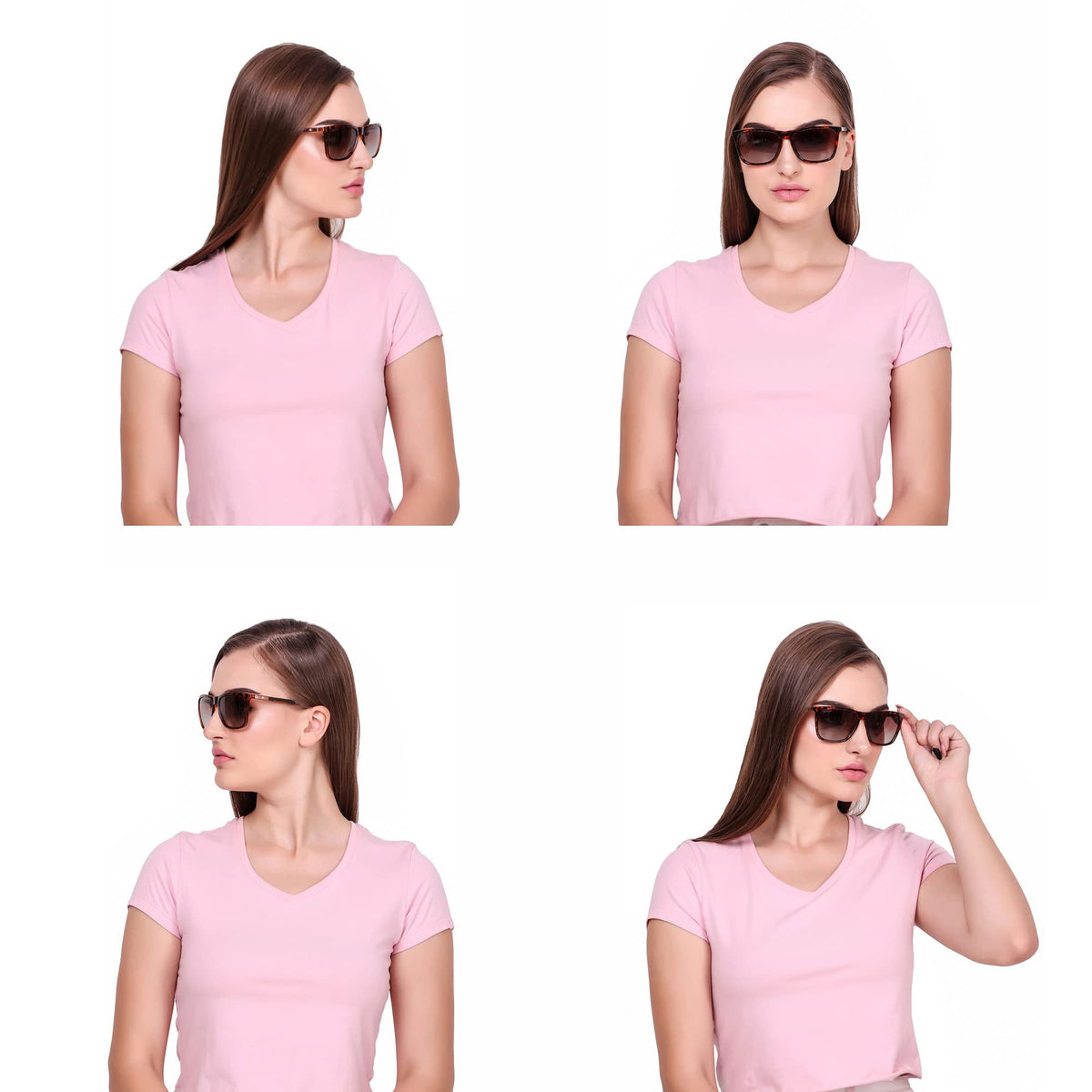 Stylish ROZIOR unisex polarized sunglasses with tortoise frame and gloss tea lenses for everyday wear