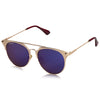 ROZIOR® Golden Aviator Sunglasses for Men & Women | UV Protection Blue Mirror Lens | Golden Metal Frame | RWU2207M4 | Pack of 1