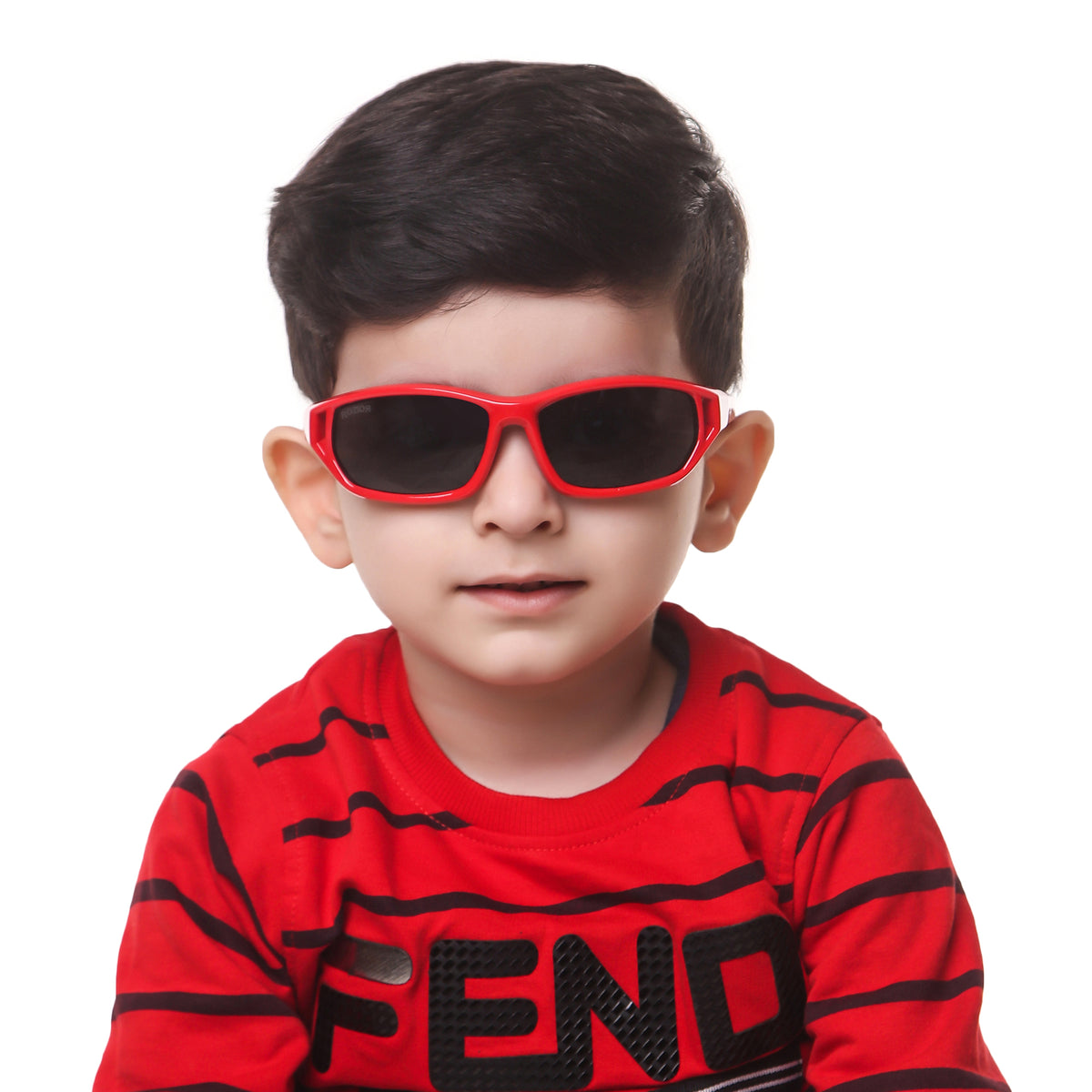 Close-up of ROZIOR kids sports sunglasses with durable lightweight frame and UV protection