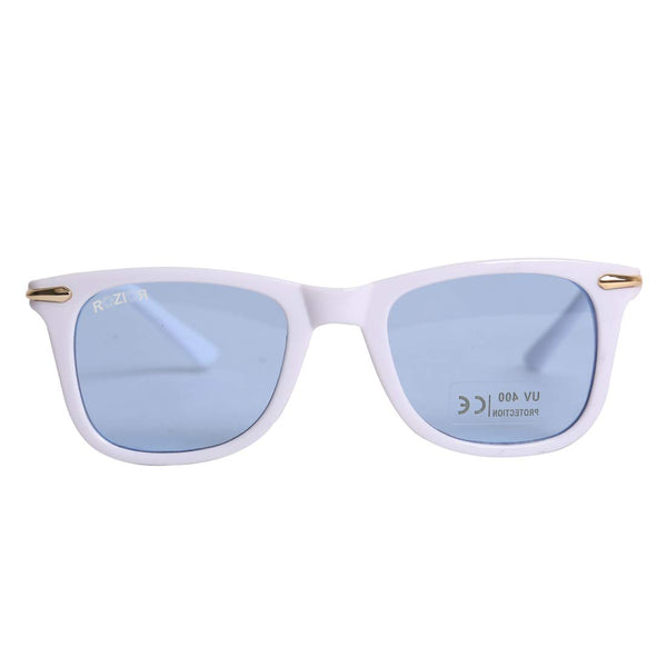 ROZIOR® Kids UV400 Sunglasses | White Frame | Blue Lens