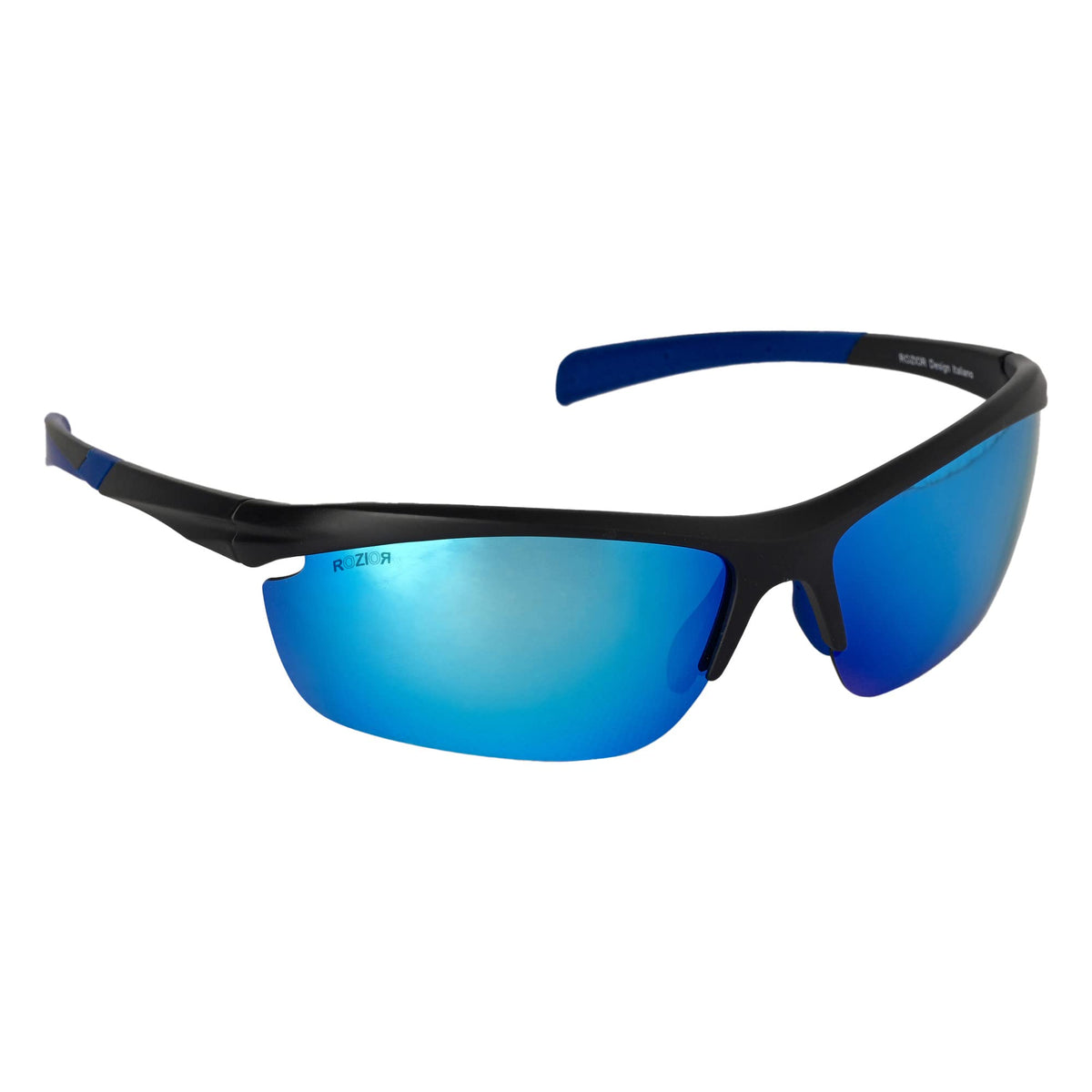 Lightweight ROZIOR polarized sunglasses with ice blue lens for comfortable all-day wear