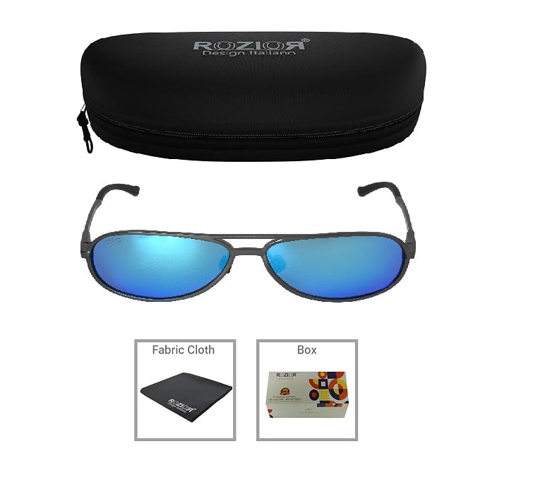 Lightweight ROZIOR polarized UV protection sunglasses for comfortable everyday wear