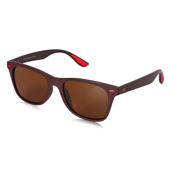 ROZIOR® Men & Women Polarized Sunglasses | Brown Frame | Brown Lens | UV400 Protection | Medium | Pack of 1