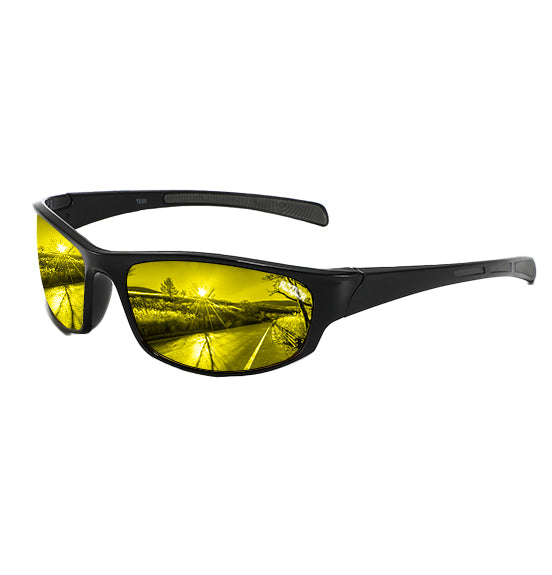 ROZIOR night driving glasses fit over prescription glasses with HD yellow anti-glare lenses for men and women