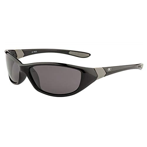 ROZIOR® Men & Women Polarized UV400 Sunglasses | Black Frame | Smoke Lens