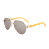ROZIOR® Men & Women Polarized UV400 Sunglasses | Silver Frame | Smoke Lens | Pack of 1