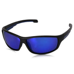 ROZIOR® Polarized UV Protection Sunglasses for Men & Women | Blue Mirror Lens | Black Frame