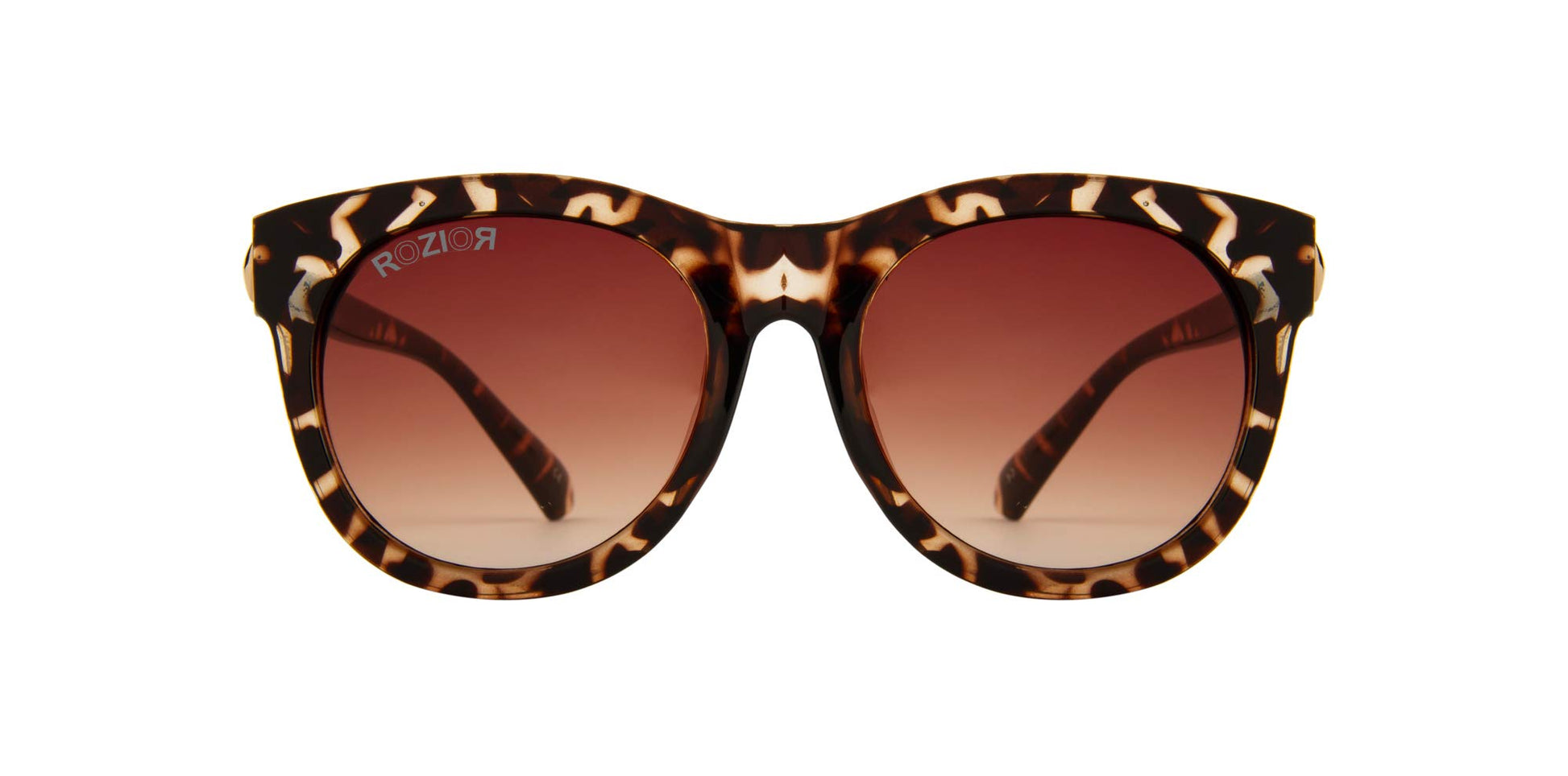 Premium ROZIOR women's sunglasses model RWU2130C28 with tortoise frame and brown UV400 lenses